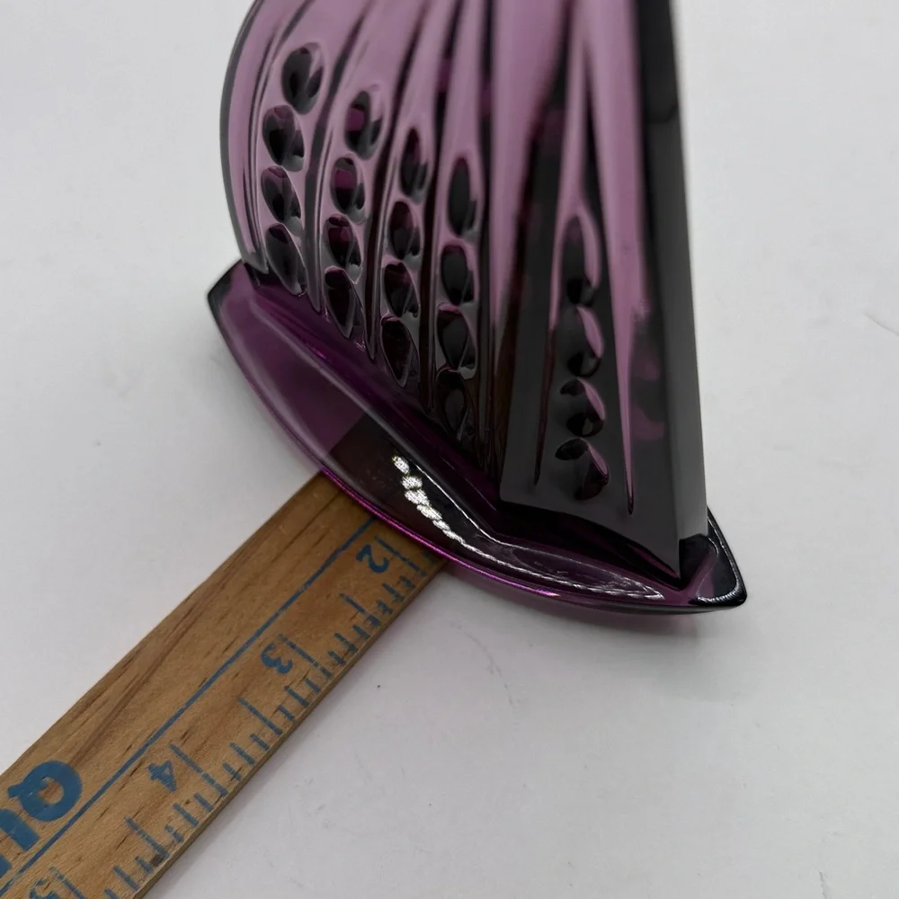 Waterford Ireland Art Glass Purple Crystal Sailboat Figurine Collectible Office - Picture 13 of 14